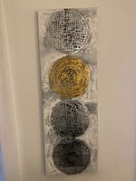 Bild Kreise Gold Silber Grau Neuwertig