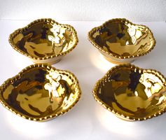 4x Bowl GOLD Apéro-Schale Dessertschale Dessert Apéro Bowl