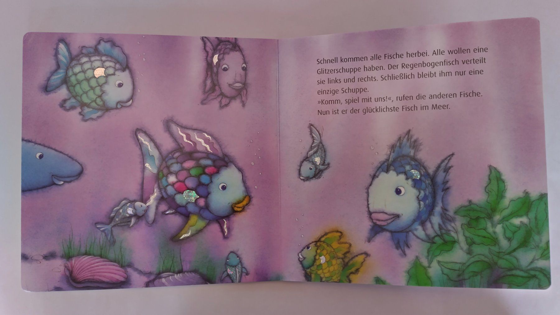 Bücher: Der Regenbogenfisch / Marcus Pfister / Bilderbuch kartoniert – Gebraucht aus Bellach von JingleJerry 5