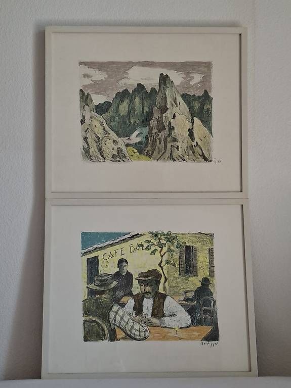 Arts picturaux & lithographies: Zwei Lithographien von Arnold Brügger – D'occasion à Wabern par amo_pp26