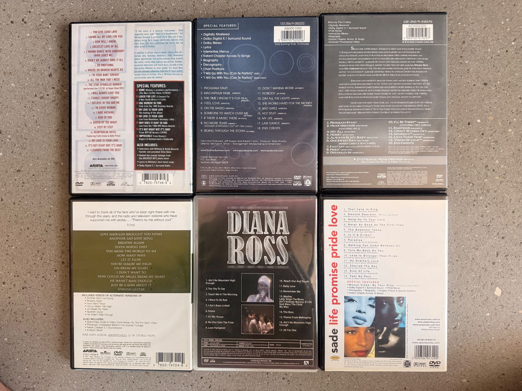 Tutti i DVDs: 6 X DVD Soul RNB – Usato da Fehraltorf venduto da Djrog 1