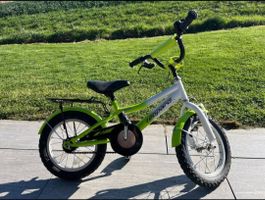 Leopard Apollo Kinderfahrrad, 14 Zoll, weiss grün