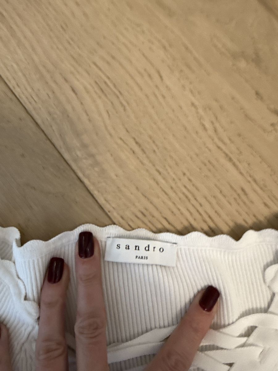 Sandro Maglioni & Felpe: Sandro Paris, weisser Pullover Grösse 2 – Nuovo (secondo la descrizione) da Uitikon Waldegg venduto da SIMI086 1