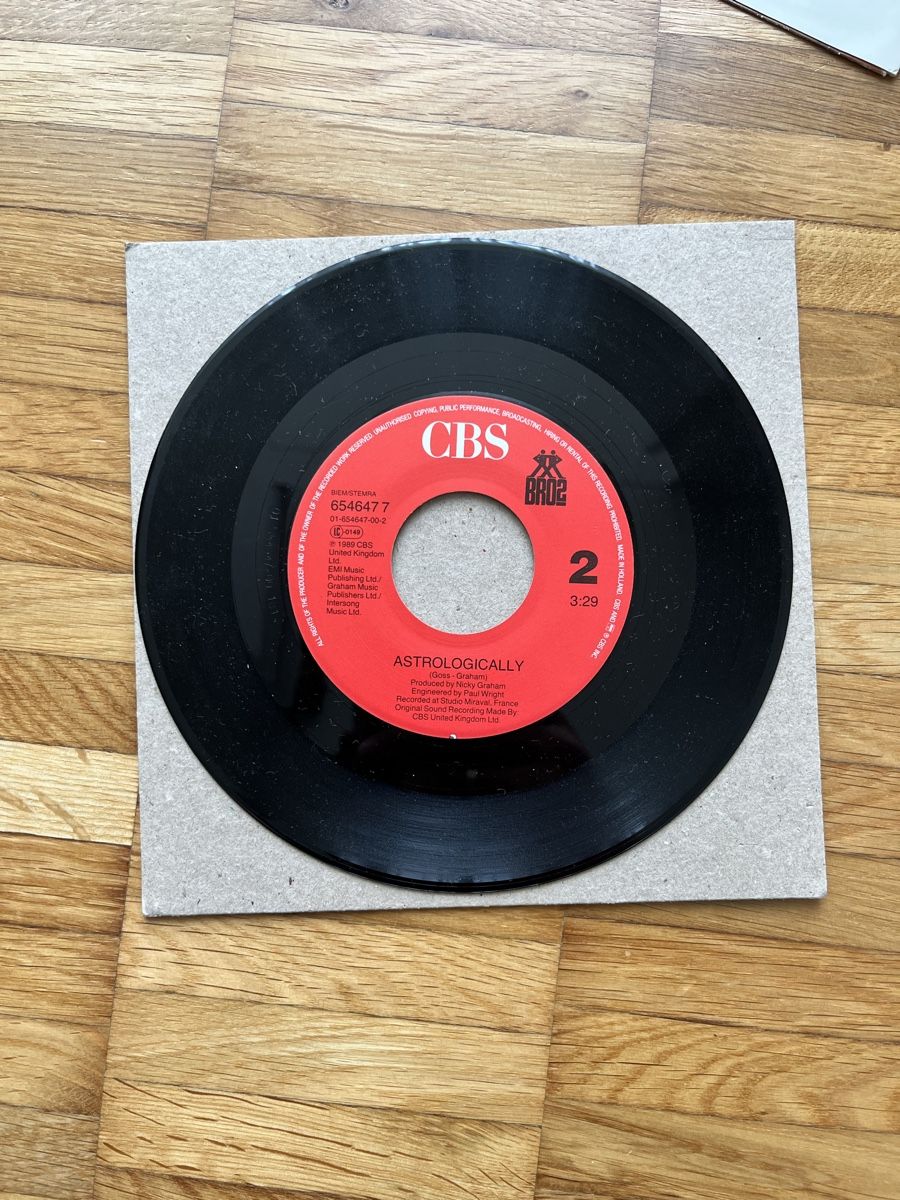 Dischi in vinile: BRO2 - Too Much / We're All We Need 7" Single 1988 CBS – Usato da Winterthur venduto da GutKeS 4