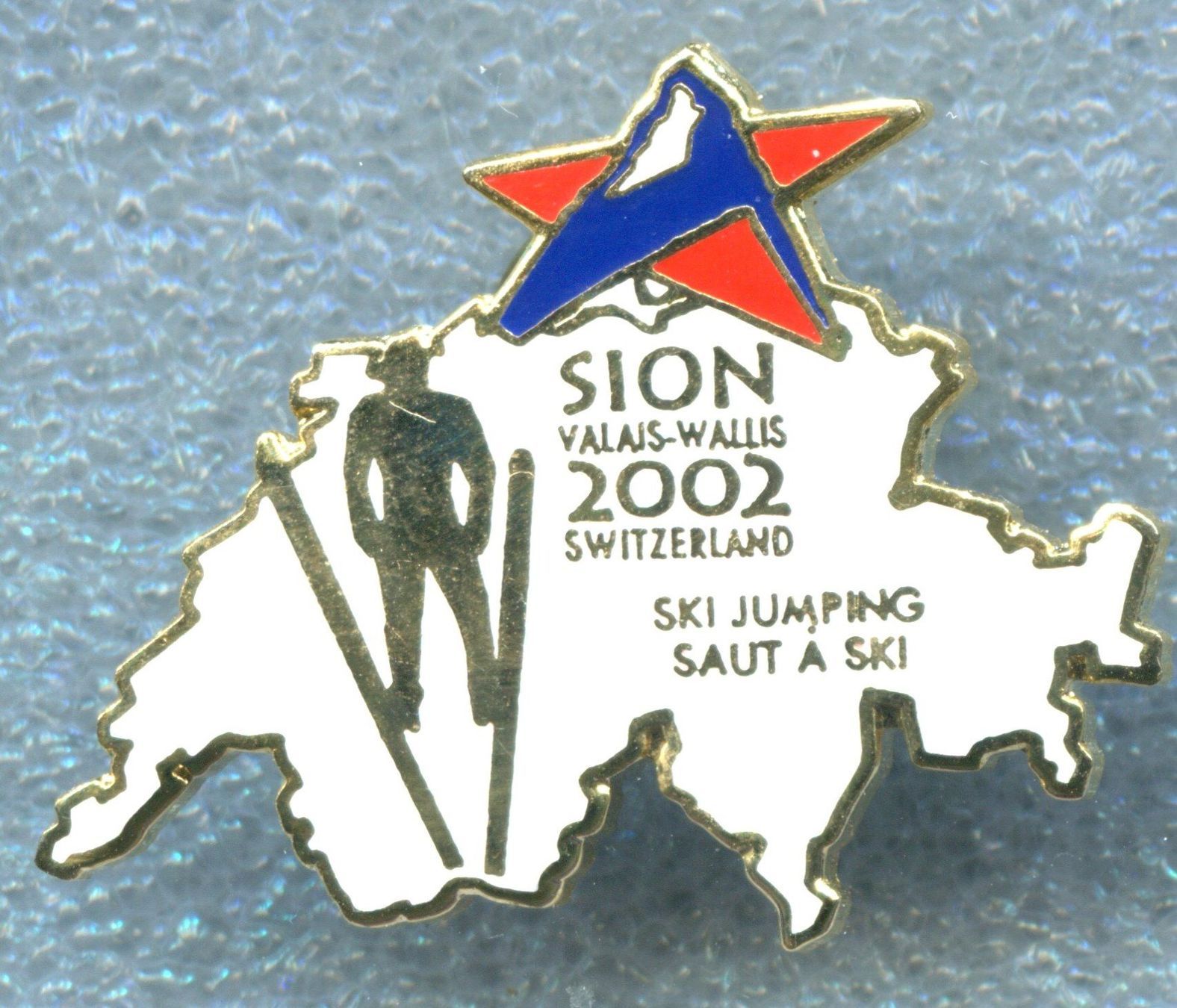 Placchette & Badge: SION 2002  Skispringen – Usato da Winterthur venduto da Sammleroase