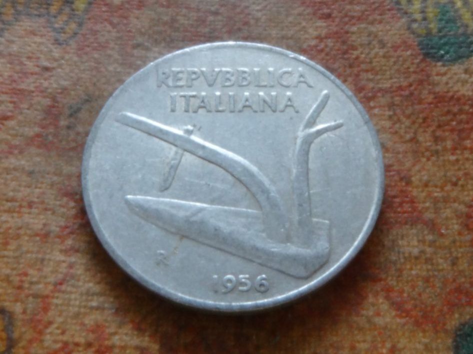 Tutti le monete: ITALIE  10  Lire  1956 – Usato da Romanel-sur-Lausanne venduto da Swift13