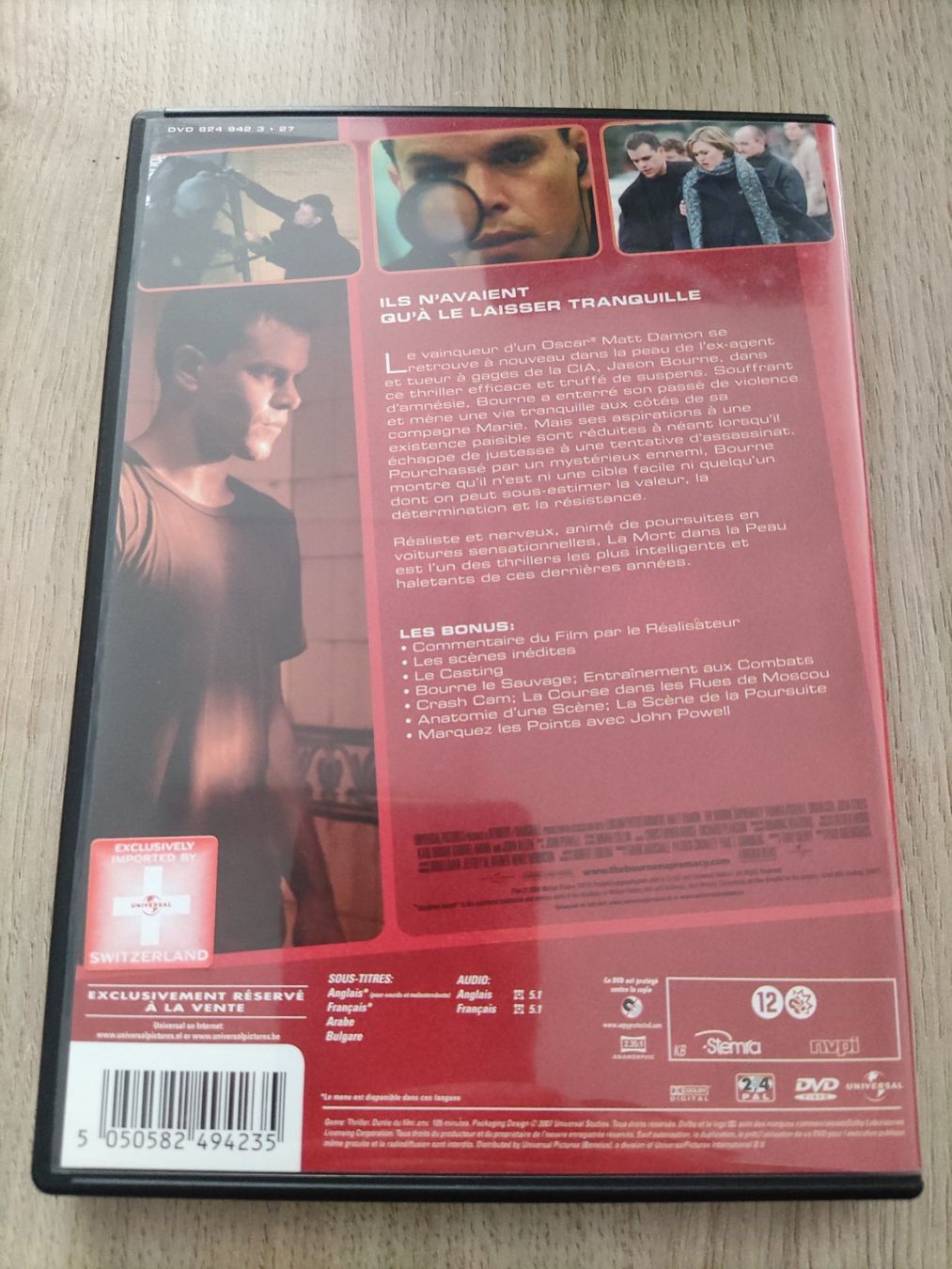 Tutti i DVDs: DVD La mort dans la peau – Usato da Tentlingen venduto da Dr_Snake 1