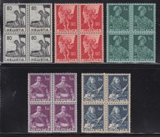 1941-1959   LOT Viererblöcke ** Postfrisch   Frankaturgültig