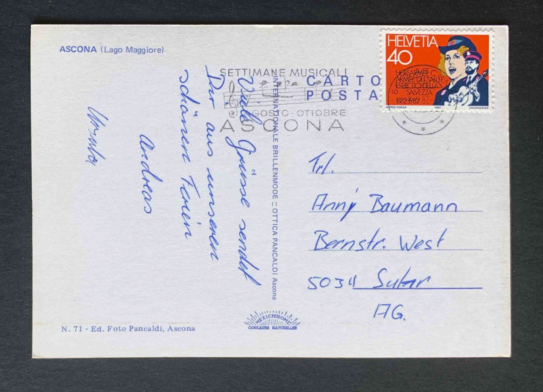 Cartoline postali: AK ASCONA Lago Maggiore – Usato da Goldau venduto da artelier1 1