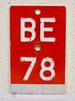 BE 78 VELONUMMER - FAHRRADSCHILD