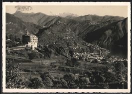 Cademario, Kurhaus Cademario mit Blick a