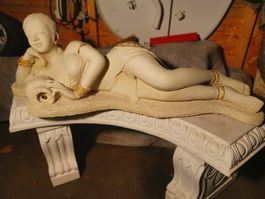 Wunderschöne Sandsteinfigur L 110 cm / H 36 cm / T 50 cm