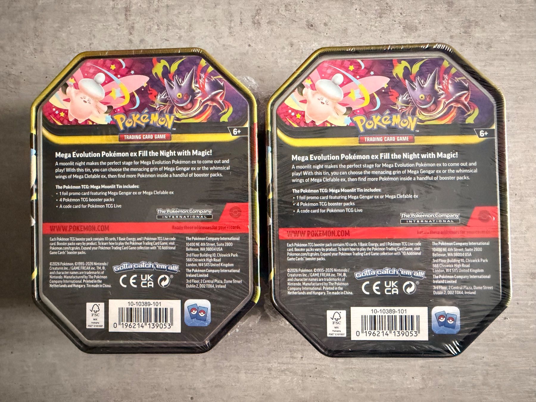 Pokémon Carte collezionabili: EX Tin-Box-Set Mega Clefable EX & Mega Gengar EN & sealed – Nuovo e nell'imballaggio originale da Luzern venduto da haeppel83 1