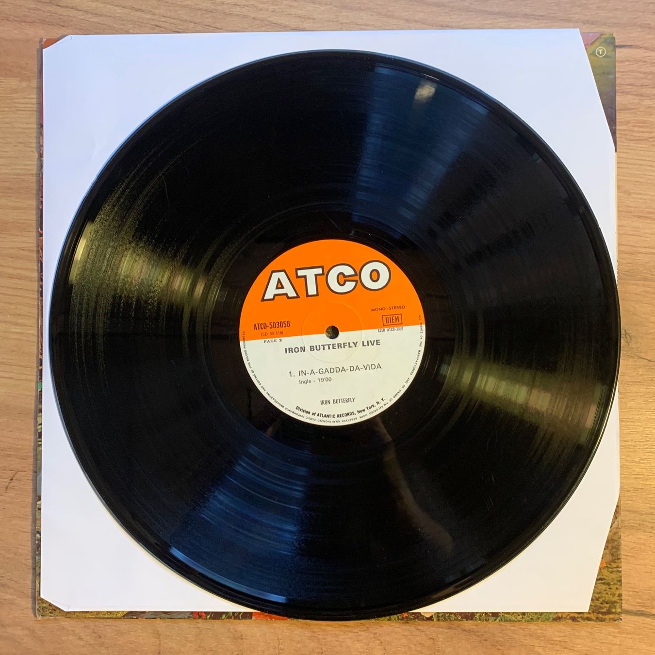 Schallplatten: IRON BUTTERFLY - LIVE...OG FR 1970...VG/VG++ – Gebraucht aus Gals von Diskopatshop 2