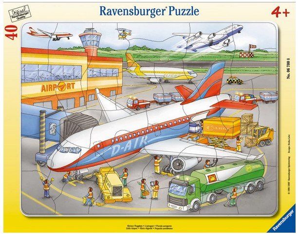 Ravensburger Puzzle: Rahmenpuzzle 40 Teile Kleiner Flugplatz – Nuovo e nell'imballaggio originale da Oensingen venduto da Liquidations-Shop