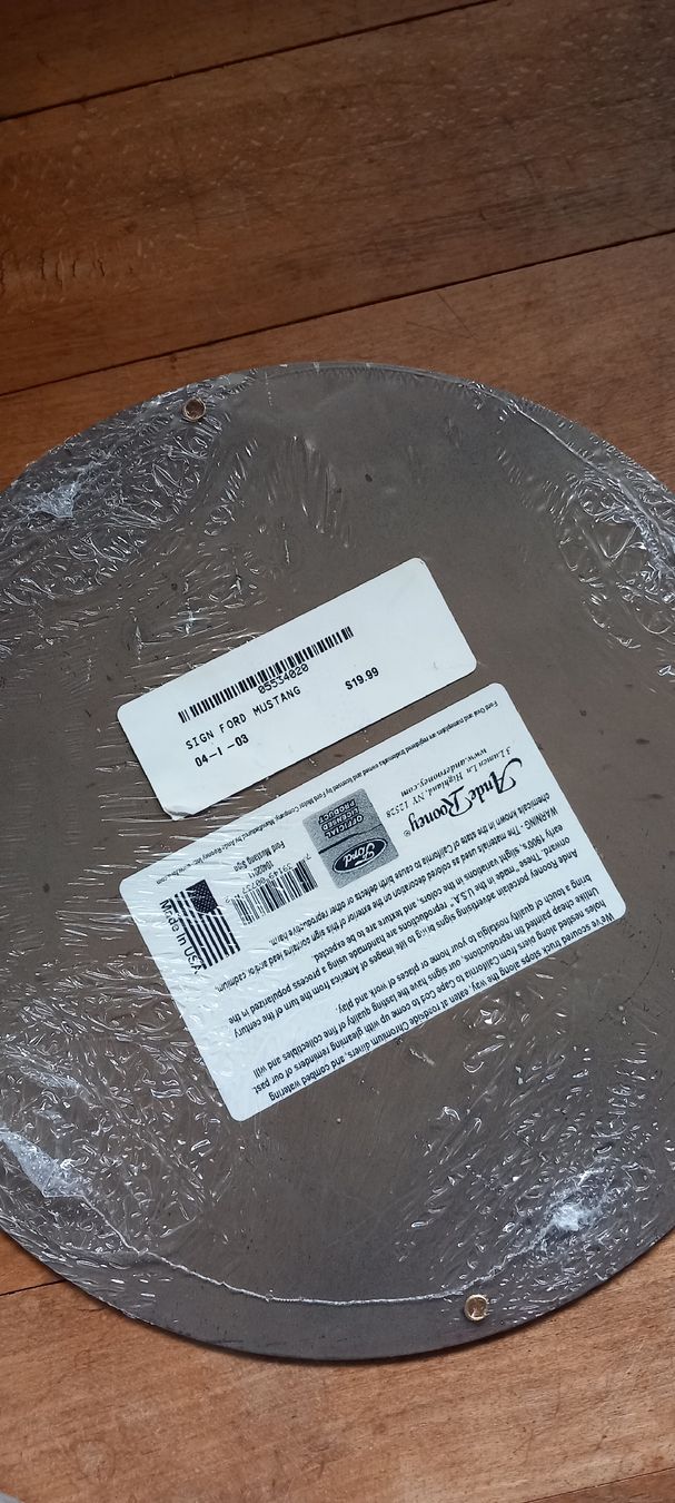 Ford Schilder: Blech Schild Ford Mustang  – Neu und originalverpackt aus Glattfelden von Kstock 1