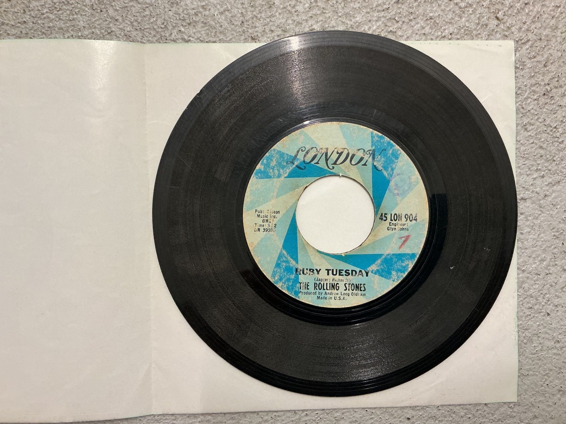 Dischi in vinile: The Rolling Stones Single - Ruby Tuesday (VG) – Usato da Winterthur venduto da Tumko_7_Vinyl 1