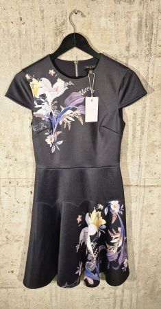 Ted Baker Skater Kleid Gr. 1 / EU 36 Navy Neu