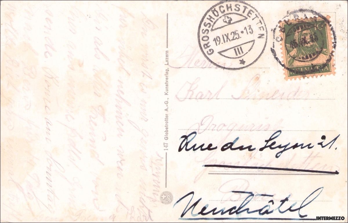 Cartoline postali: Kriens // 1925 Kurhaus Hergiswald – Usato da Basel venduto da intermezzo12 1