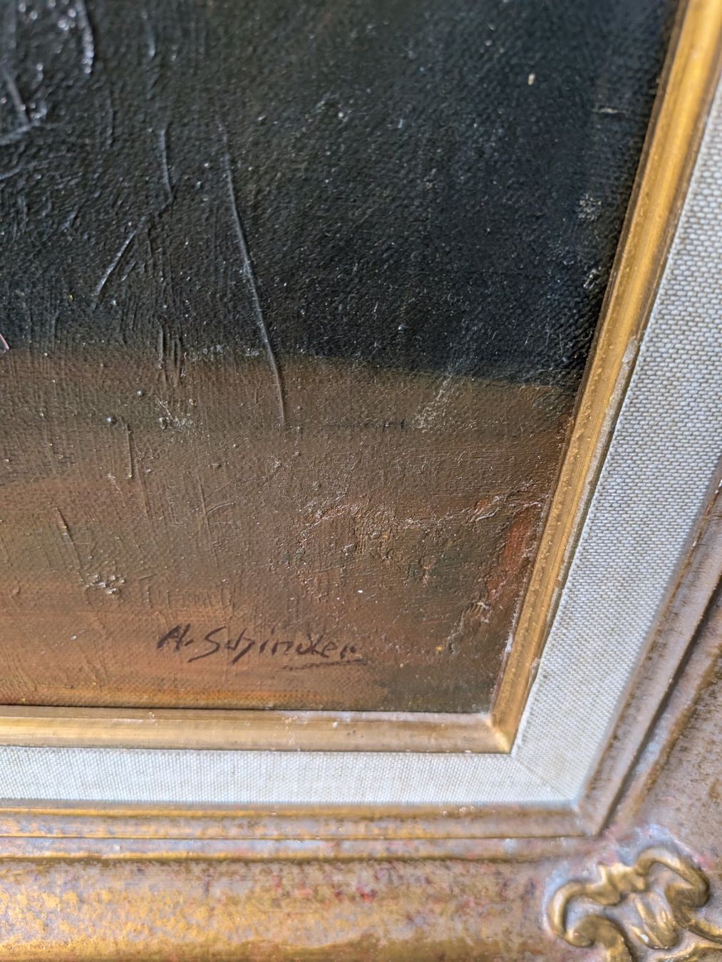 Tableaux: Antikes Gemälde A. Schindler – D'occasion à Emmen par magelan 3