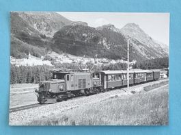 Pontresina - Regionalzug der Rhätischen Bahn - RhB  - 1979
