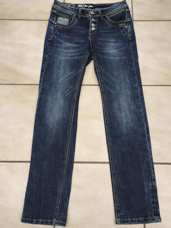 Damen Jeans Multiblu Slim Fit blau Grösse W34 L30