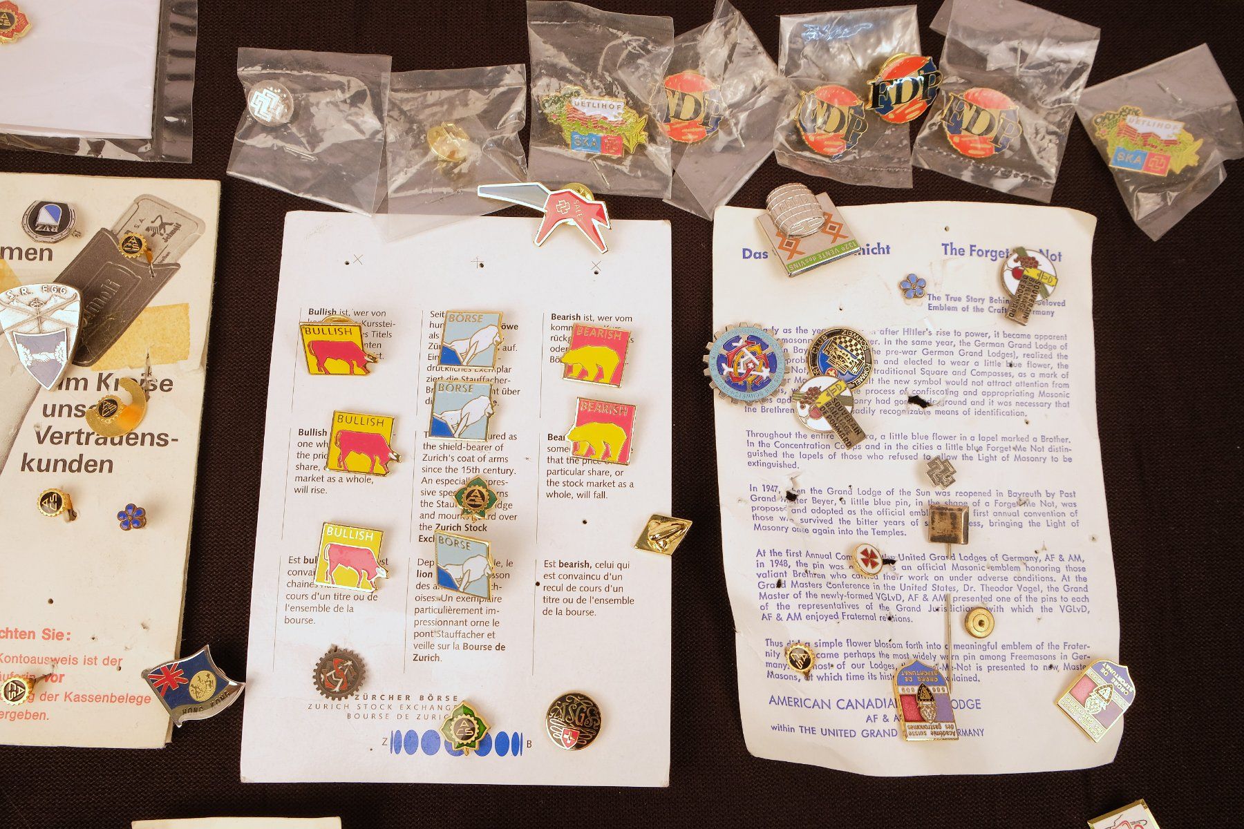 Placchette & Badge: Pin Sammlung – Usato da Volketswil venduto da brockipfannenstil 1