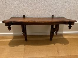 antik Nussbaum Holz Wand Wand Konsole um 1850 massiv - rar