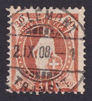 96A, Stehende Helvetia mit Vollstempel DELÉMONT BE
