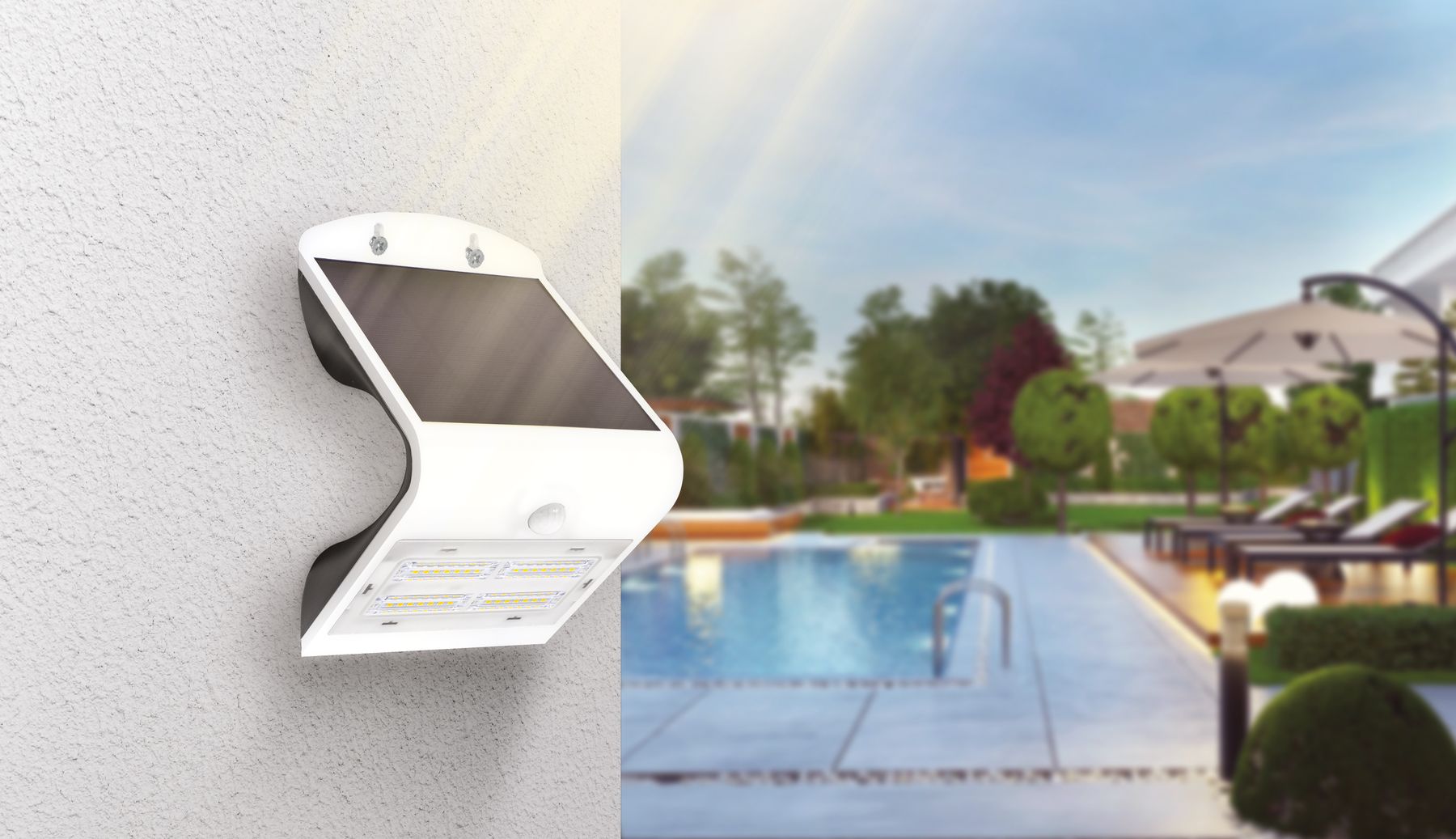 Lampade: Arcadia 3,2 Solar LED Strahler 400lm weiss – Nuovo e nell'imballaggio originale da Dietlikon venduto da Salesmax 2