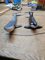 2 Schleich Wale Blauwal und Orca (DR)