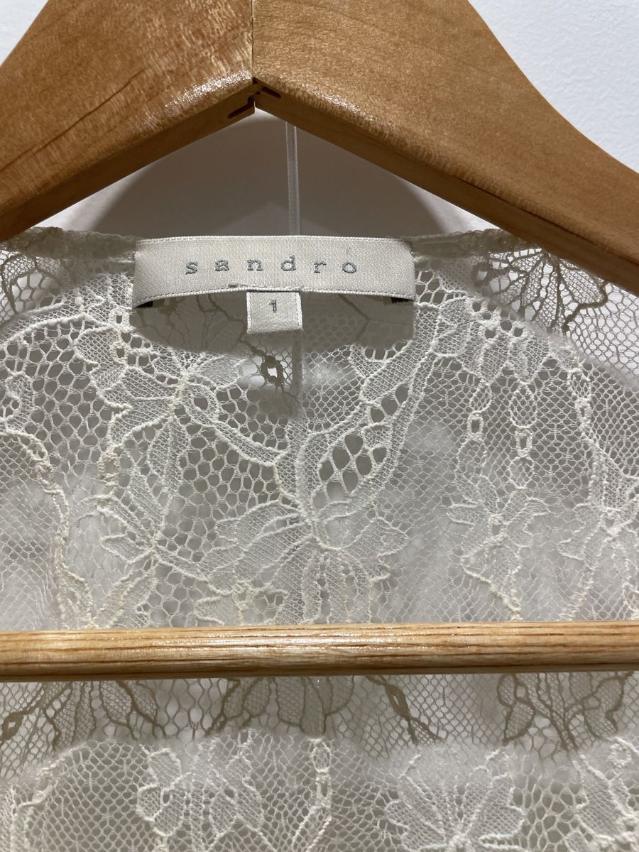 Sandro Camicette: Sandro Blouse Dentelle (Taille-1) – Nuovo (secondo la descrizione) da Genève venduto da rom_8nwv 3