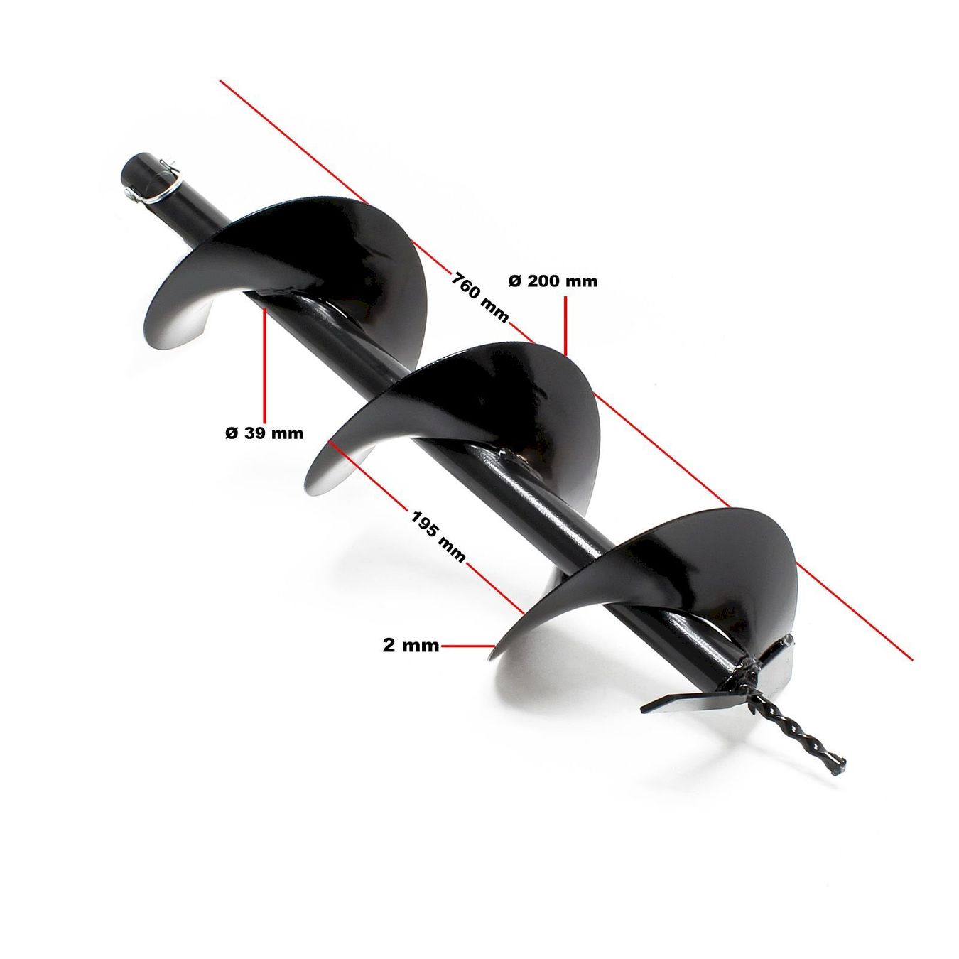 Attrezzi per la lavorazione del suolo: Erdlochbohrer Ø100/150/200 Bohrschnecke – Nuovo e nell'imballaggio originale da Bottighofen venduto da zaap 8