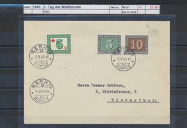 1945 "1. Tag der Waffenruhe" - FDC