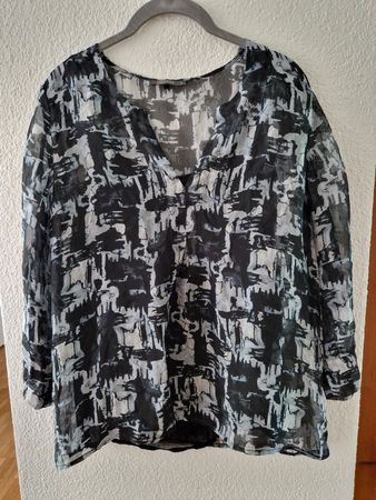 Sehr schöne Bluse mit Seide von Nile, Gr. M, Top Zustand