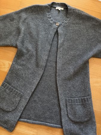 Chloé Strickjacke grau & silbrig Gr. 10, XS-S 1x getragen