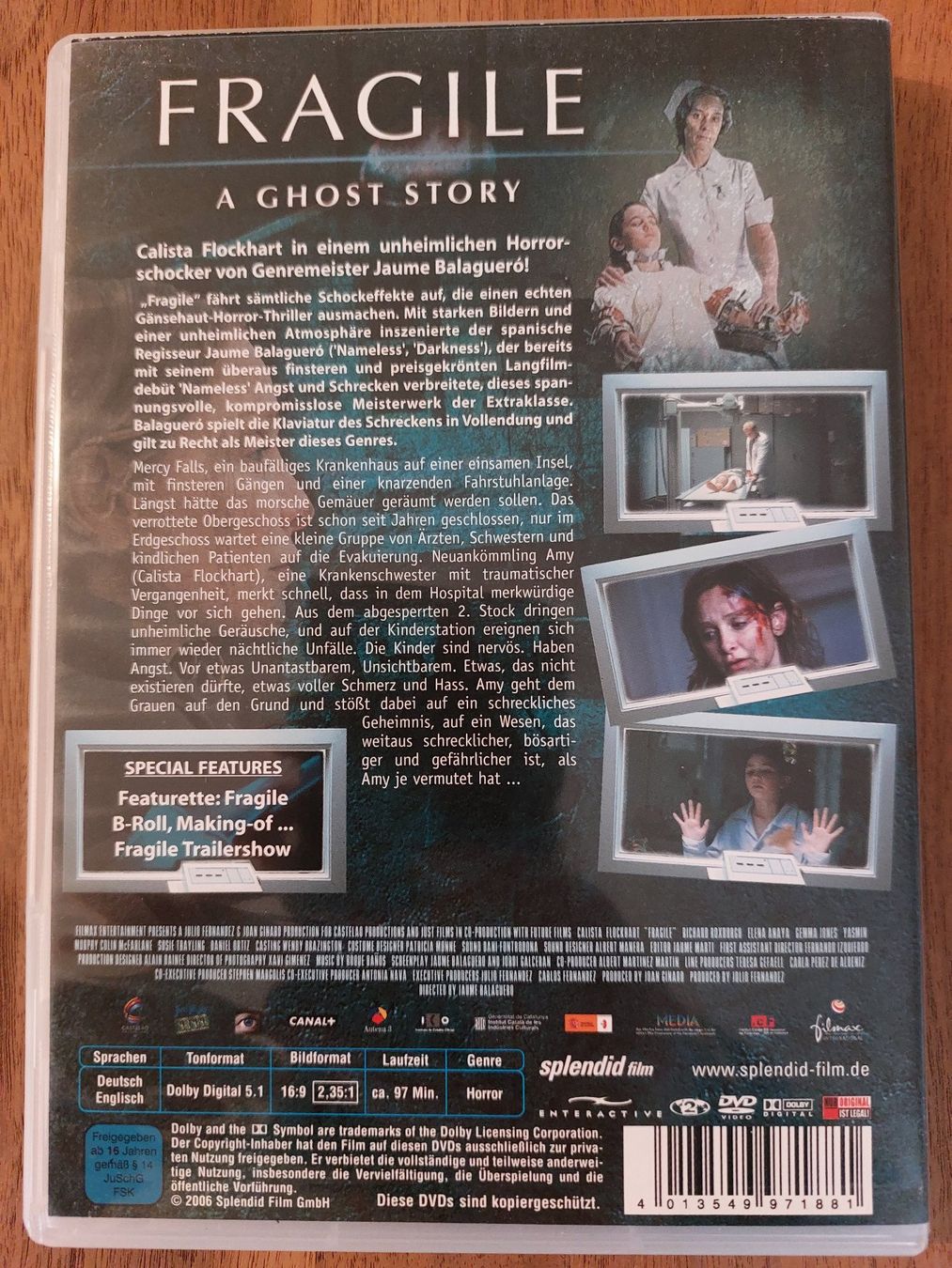 Tutti i DVDs: DVD - Fragile - A Ghost Story – Usato da Rheinfelden venduto da FilmAuktion 1