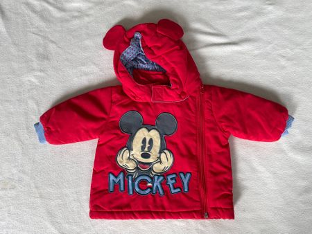 Veste d'hiver / doudoune capuche rouge Disney baby 3 mois