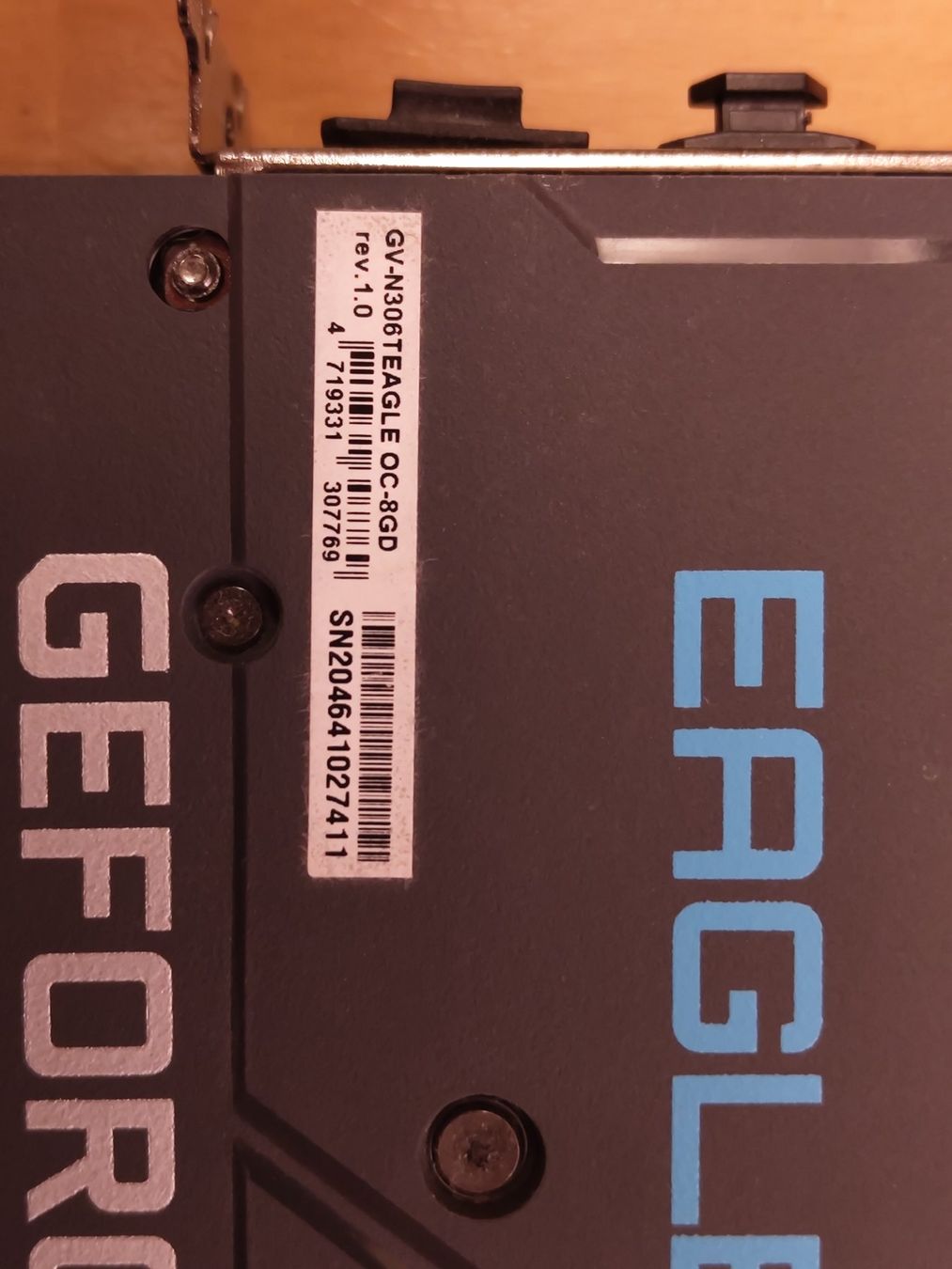 Gigabyte Grafikkarten: Gigabyte Nvidia GeForce RTX 3060 Ti Eagle OC 8G – Gebraucht aus Tann von  5