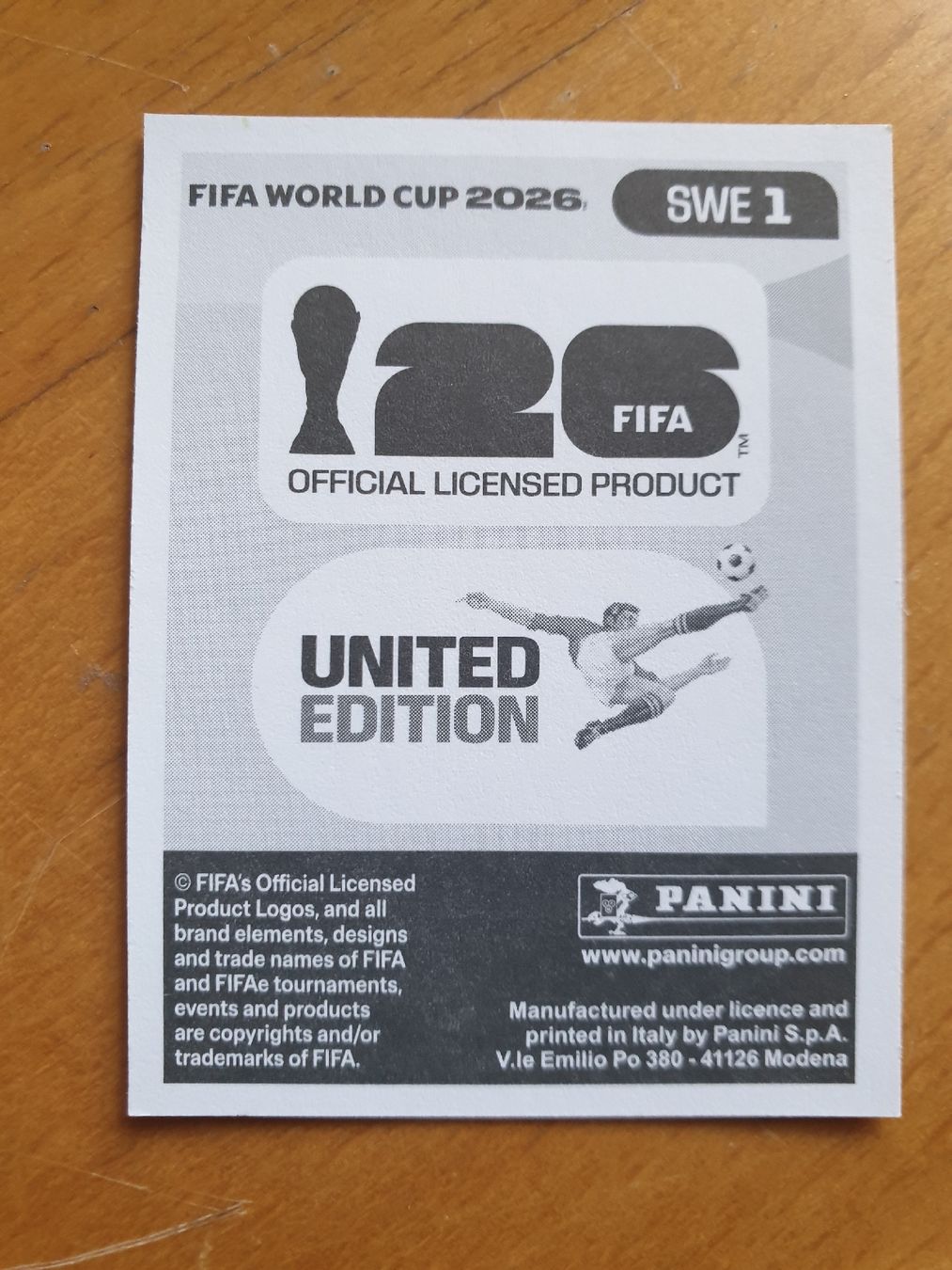 Panini Carte collezionabili: Panini WM 2026 SWE 1 – Nuovo (secondo la descrizione) da Einsiedeln venduto da MGXX 1