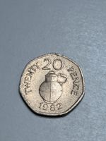 Pièce 20 Pence 1982 Jersey bon état