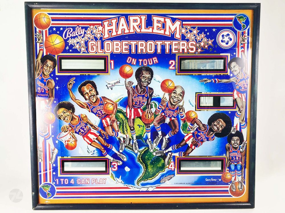 Bally Harlem Globetrotters Flipper Backglass Glas Spiegel Kaufen auf
