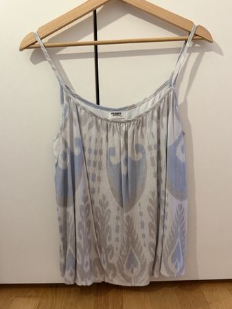     Silk & Shining Atelier Trägertop hellblau/grau – Gr. S