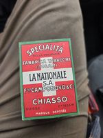 La Nationale Zigaretten Schachtel Chiasso Suisse