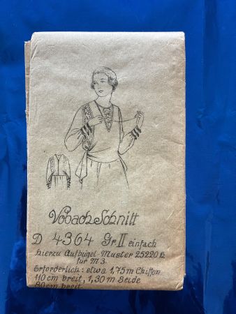 Antikes Schnittmuster Bluse Oberteil Jugendstil