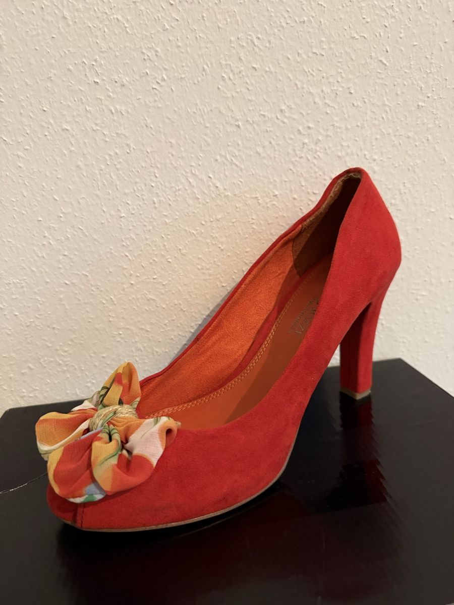Scarpe da donna: Peep-Toe-Pumps rot Grösse 40 Marco Tozzi Pumps – Usato da Meggen venduto da edwardcallan 7