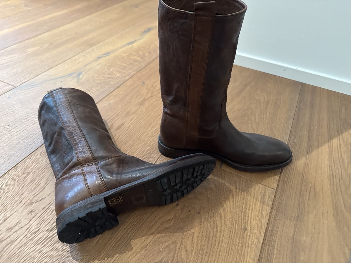 Navyboot Scarpe da uomo: Stilvolle Lederstiefel in Braun – Nuovo (secondo la descrizione) da Gommiswald venduto da Regulastein01 1