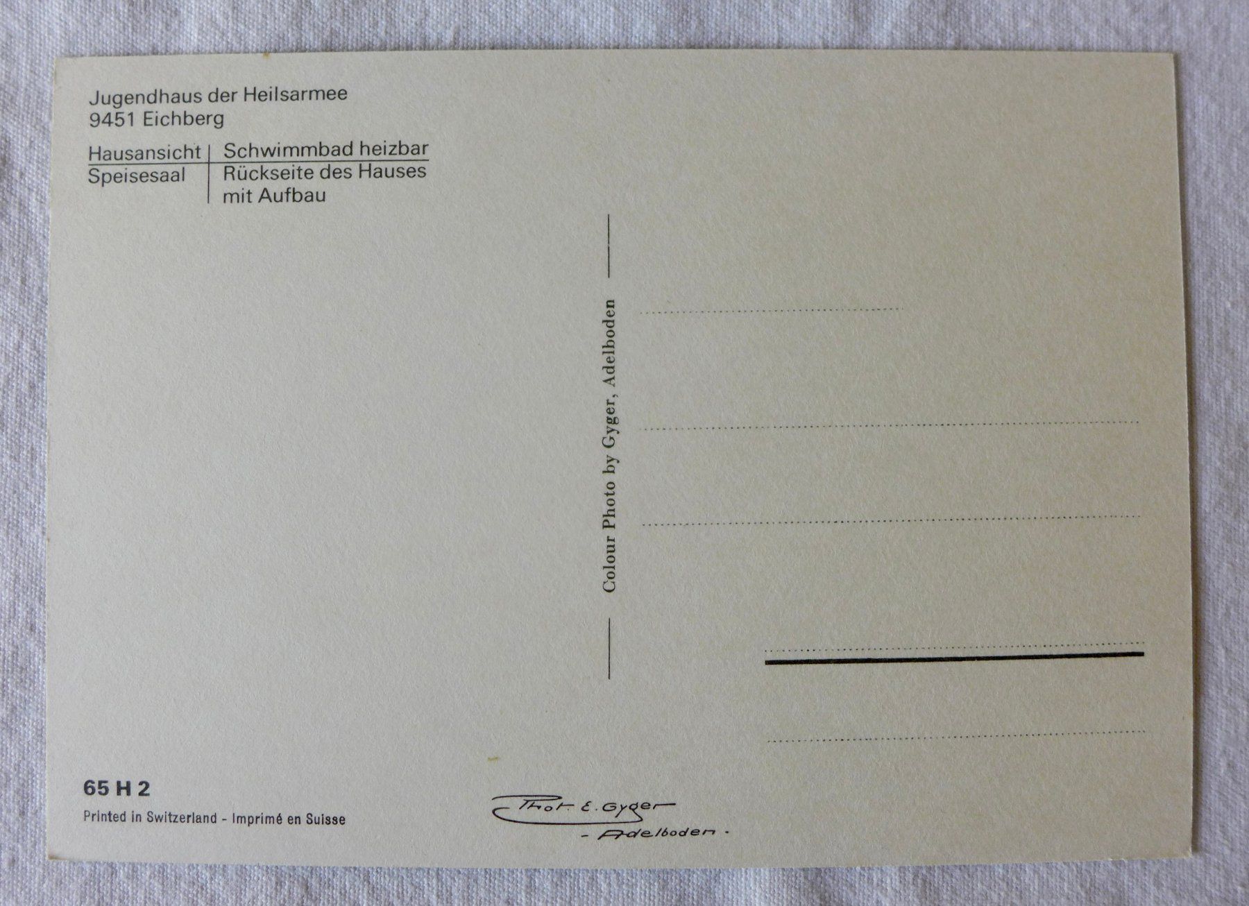 Cartoline postali: AK EICHBERG SG, Jugendhaus, Mehrbild – Usato da Wallisellen venduto da aloa09 1