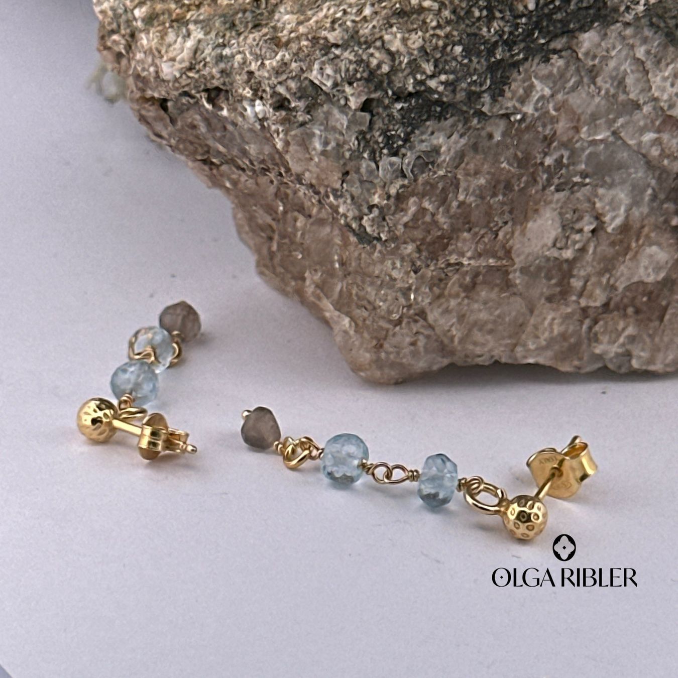 Olga Ribler Orecchini pendenti & Orecchini a lobo: Sterling Silber 925 Ohrringe mit Aquamarin – Nuovo (secondo la descrizione) da Luzern venduto da Schmuckoutlet 1