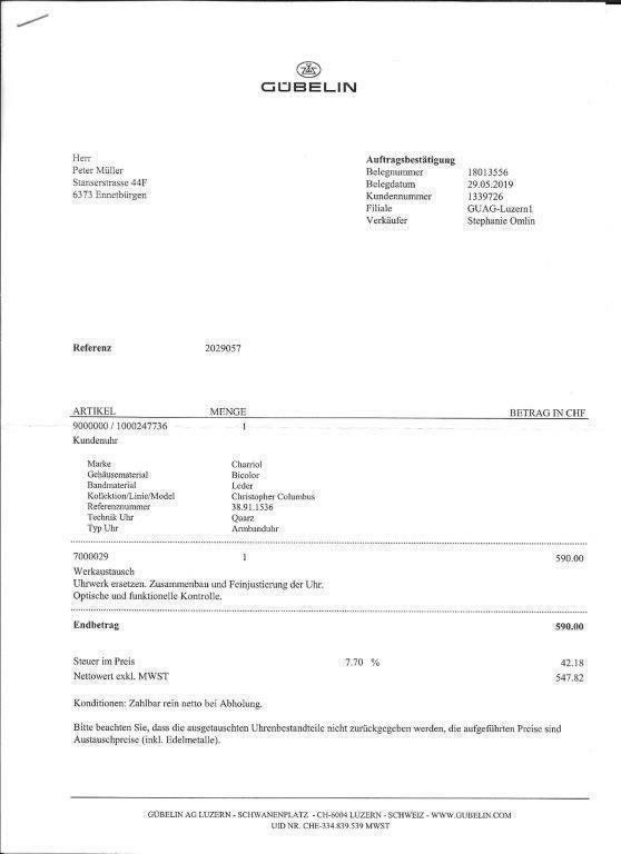 Orologi: Philippe Charriol Christopher Columbus Armbanduhr – Usato da Grafenort venduto da Pitsch100 8